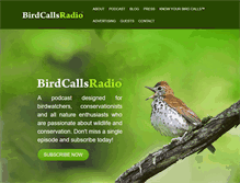 Tablet Screenshot of birdcallsradio.com